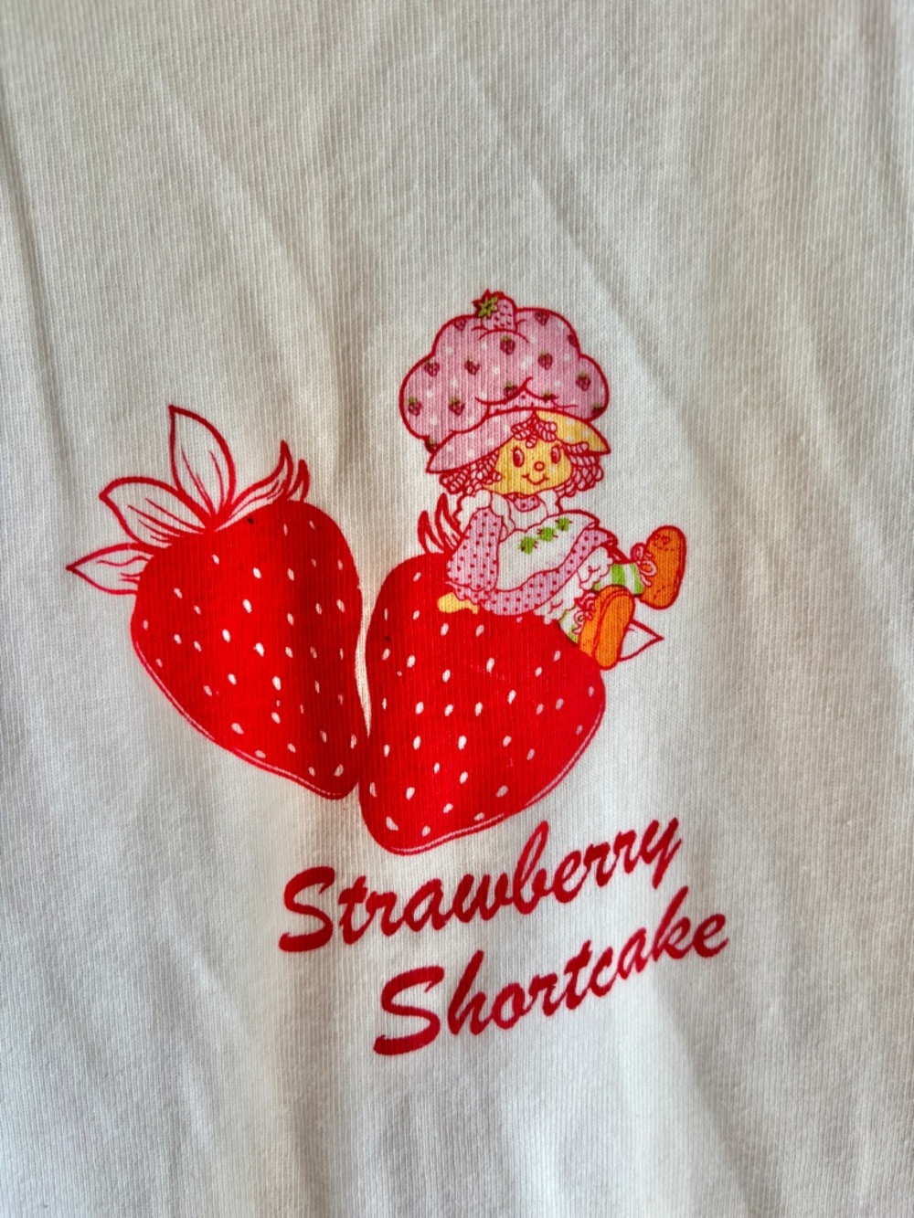 Strawberry Shortcake Tank Top Womens L Graphic Baby Tee Y2K Cottagecore NWT - Picture 2 of 5
